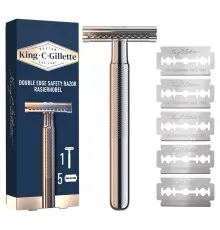 Бритва Gillette King C. Безпечна з 5 змінними лезами (7702018590148)