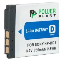 Акумулятор до фото/відео PowerPlant Sony NP-BD1, NP-FD1 (DV00DV1204)
