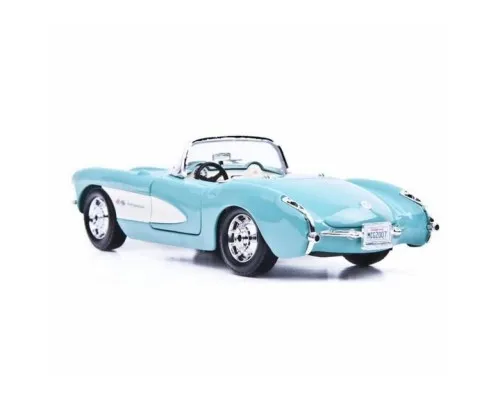 Машина Maisto Chevrolet Corvette голубой 1957 (1:24) (31275 lt. blue)