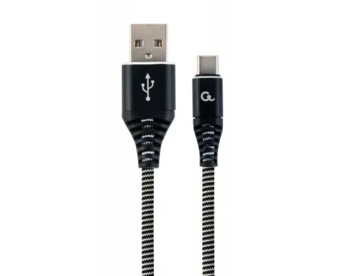 Дата кабель USB 2.0 AM to Type-C 2.0m Cablexpert (CC-USB2B-AMCM-2M-BW)