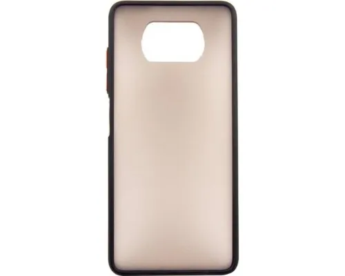Чохол до мобільного телефона Dengos Matt POCO X3, black (DG-TPU-MATT-68)
