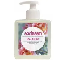 Жидкое мыло Sodasan органическое Rose-Olive тонизирующее 300 мл (4019886076364)