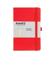 Книга записная Axent Partner 125х195 мм в линейку 96 листов Красная (8308-05-A)