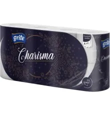 Туалетний папір Grite Charisma 4 шари 8 рулонів (4770023348828)