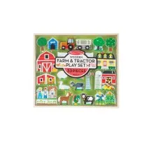 Ігровий набір Melissa&Doug дерев'яний "Ферма і трактор" (MD14800)