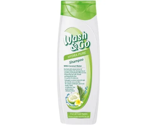 Шампунь Wash&Go с кокосовой водой для всех типов волос 400 мл (8008970049021)