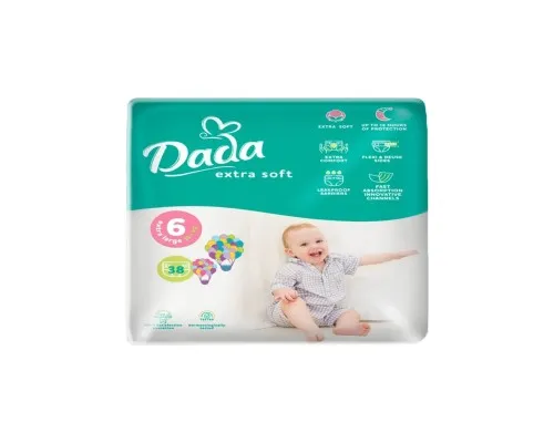Подгузники Dada Extra Soft 6 (16+ кг) 38 шт (4820174980924)