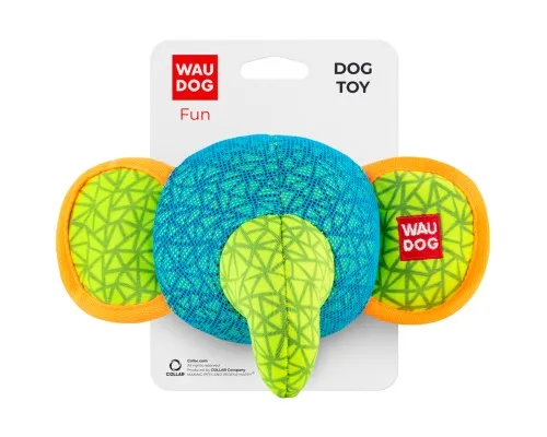 Іграшка для собак WAUDOG Fun Слон 20х14 см блакитна (62042)