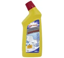 Засіб для чищення унітазу San Clean Хлорний 750 г (4820003543337)