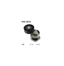 Натяжитель ремня с роликом SKF VKM 38236