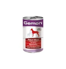Консерви для собак Gemon Dog Wet Maxi Adult шматочки з яловичиною та рисом 1.25 кг (8009470387903)