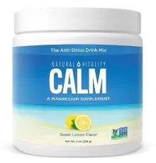 Вітамінно-мінеральний комплекс Natural Vitality Напій-антистрес, смак солодкий лимон, CALM, The Anti-Stress Drink (PTG-04352)