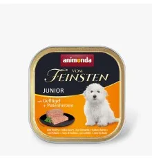 Консерви для собак Animonda Vom Feinsten Junior with Poultry + Turkey hearts 150 г (4017721826211)