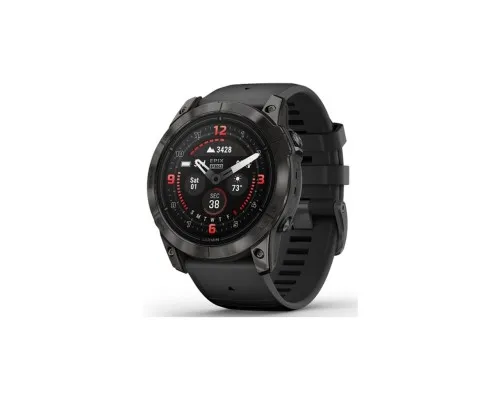 Смарт-годинник Garmin EPIX PRO (g2), 51, Saph, CarbonGray DLC Ti, Black, GPS (010-02804-01)