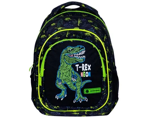 Рюкзак шкільний Astrabag AB330 T-Rex Neon Чорний із зеленим (502023064)