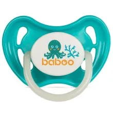 Пустушка Baboo Sea Life латексна, світиться в темряві, 0+ (бірюзова) (5-043)