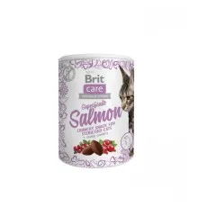 Ласощі для котів Brit Care Cat Snack Superfruits Salmon 100 г (8595602521449)