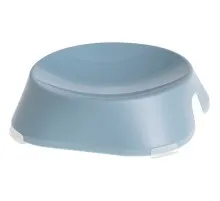 Посуда для кошек Fiboo Flat Bowl миска с антискользящими накладками голубая (FIB0085)