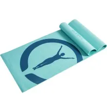 Коврик для йоги LiveUp Yoga Mat з принтом Уні 173 х 61 х 0,6 см Блакитний (LS3231C-06b)