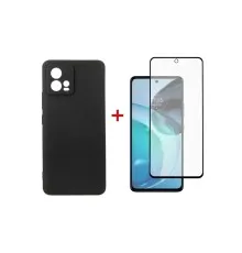 Чохол до мобільного телефона Dengos Kit for Motorola G72 case + glass (Black) (DG-KM-51)