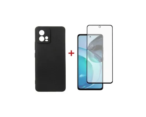 Чохол до мобільного телефона Dengos Kit for Motorola G72 case + glass (Black) (DG-KM-51)