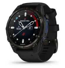 Смарт-часы Garmin Descent Mk3i, 43mm, Crbn Gry DLC Ti/Blk, Dive Computer, GPS дайвінг комп'ютер (010-02753-11)