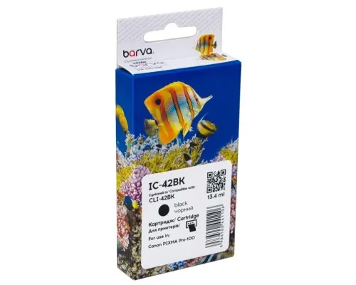 Картридж Barva Canon CLI-42BK (6384B001) 900sh, black (IC-42BK)