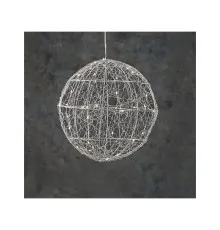Прикраса декоративна Luca Lighting Куля Срібна D25 см 30 led (8718861660951)