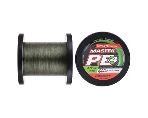 Шнур Select Master PE 1000m Dark Green 0.27mm 33kg (1870.15.93)