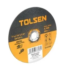 Круг відрізний Tolsen відрізний по металу/нержавійці 125х1.0х22.2мм (76133)