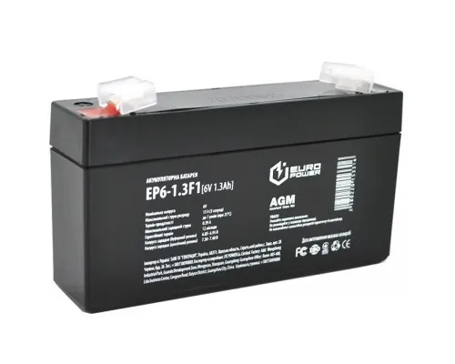 Батарея к ИБП Europower EP6-1.3F1, 6V-1.3Ah (EP6-1.3F1)