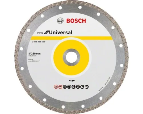 Круг відрізний Bosch ECO Universal Turbo 230-22.23 (2.608.615.039)
