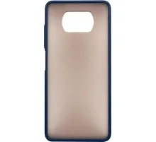 Чохол до мобільного телефона Dengos Matt POCO X3, blue (DG-TPU-MATT-69)