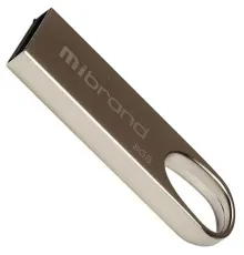 USB флеш накопитель Mibrand 8GB Irbis Silver USB 2.0 (MI2.0/IR8U3S)