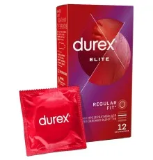 Презервативи Durex Elite латексні з силіконовою змазкою (тонкі) 12 шт. (5010232954229)