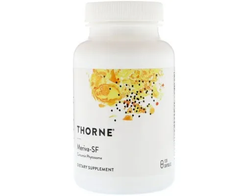 Травы Thorne Research Фитосома Куркумина, Meriva-SF, Curcumin Phytosome, 120 Капс (THR-00484)