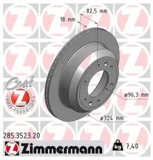 Тормозной диск ZIMMERMANN 285.3523.20