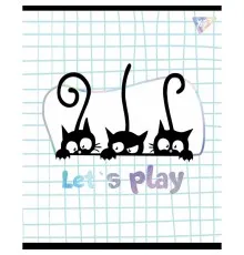 Зошит Yes А5 Playful Kitties 24 аркуша клітка 5 дизайнів (765234)