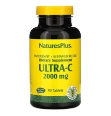 Вітамін Natures Plus Вітамін С, Ultra-C, 2000мг, Nature's Plus, 90 таблеток (NAP-02221)