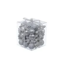 Ялинкова іграшка Jumi mix 40 шт (3 см) срібл. (5900410410985)