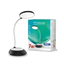Настільна лампа TITANUM LED DC3 7W 3000-6500K USB чорна (TLTF-022B)