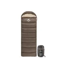 Спальний мішок Naturehike U350 NH20MSD07 Hollow Cotton Left Brown (6927595767221-L)