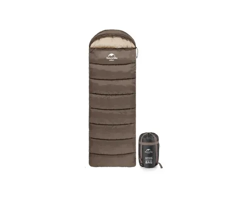 Спальный мешок Naturehike U350 NH20MSD07 Hollow Cotton Left Brown (6927595767221-L)