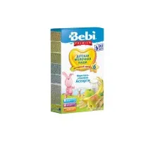 Дитяча каша Bebi Premium молочна Фруктово-злакове асорті +6 міс. 200 г (8606019654313)