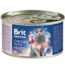 Паштет для кошек Brit Premium by Nature Cat с курицей и сердцем 200 г (8595602545025)