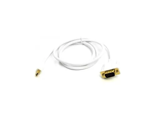 Кабель мультимедийный mini DisplayPort (M) to VGA (M), 1.0m, white PowerPlant (CA912155)