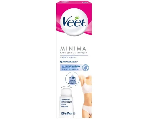 Крем для депіляції Veet Minima для чутливої шкіри з аплікатором 100 мл (4680012390618)
