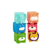 Іграшка для ванної Baby Team Звірята-кубики 6 шт (9050_набір_зі_слоником)