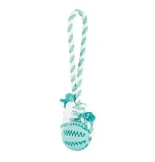 Іграшка для собак Trixie Denta Fun М'яч на мотузці 7х24 см (4011905032993)