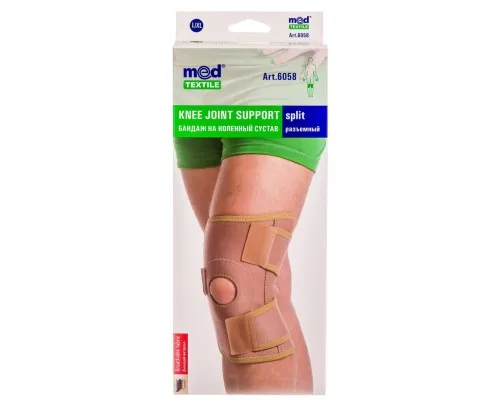 Бандаж MedTextile Бандаж на колінний суглоб розємний, розмір L/XL, люксшт (4820137292828)